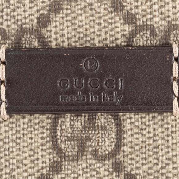 Gucci GG Supreme Shoulder Bag 201446 Beige Crossbody with A4 Storage - Picture 10 of 16